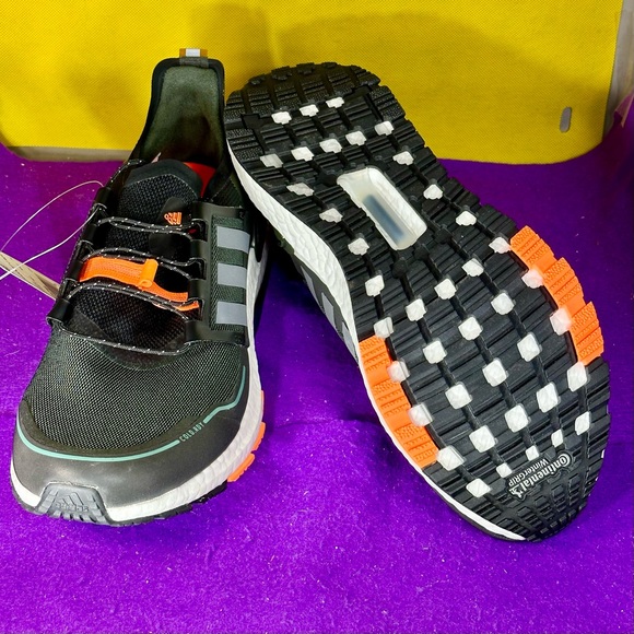 New adidas Ultra Boost Cold.RDY Men’s Size 8 Black Signal Orange EG9798 Sneakers - Picture 10 of 12